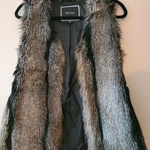 RW & Co Fur vest